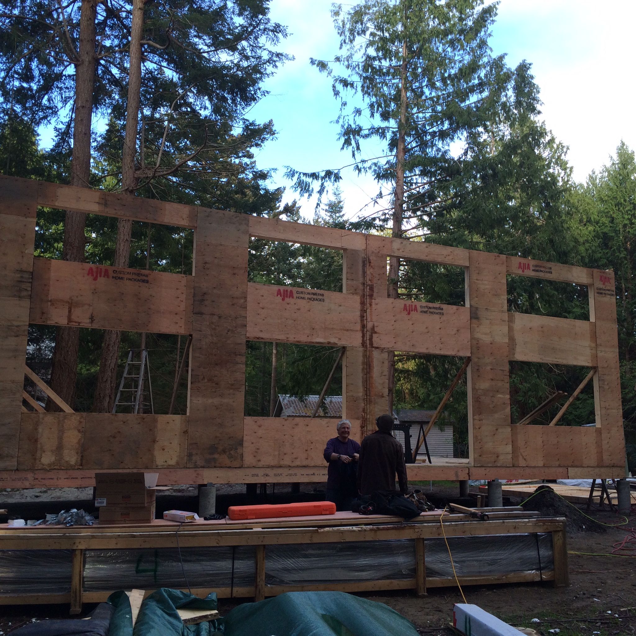 AJIA Home Started on Hornby Island, BC AJIA Prefab homes
